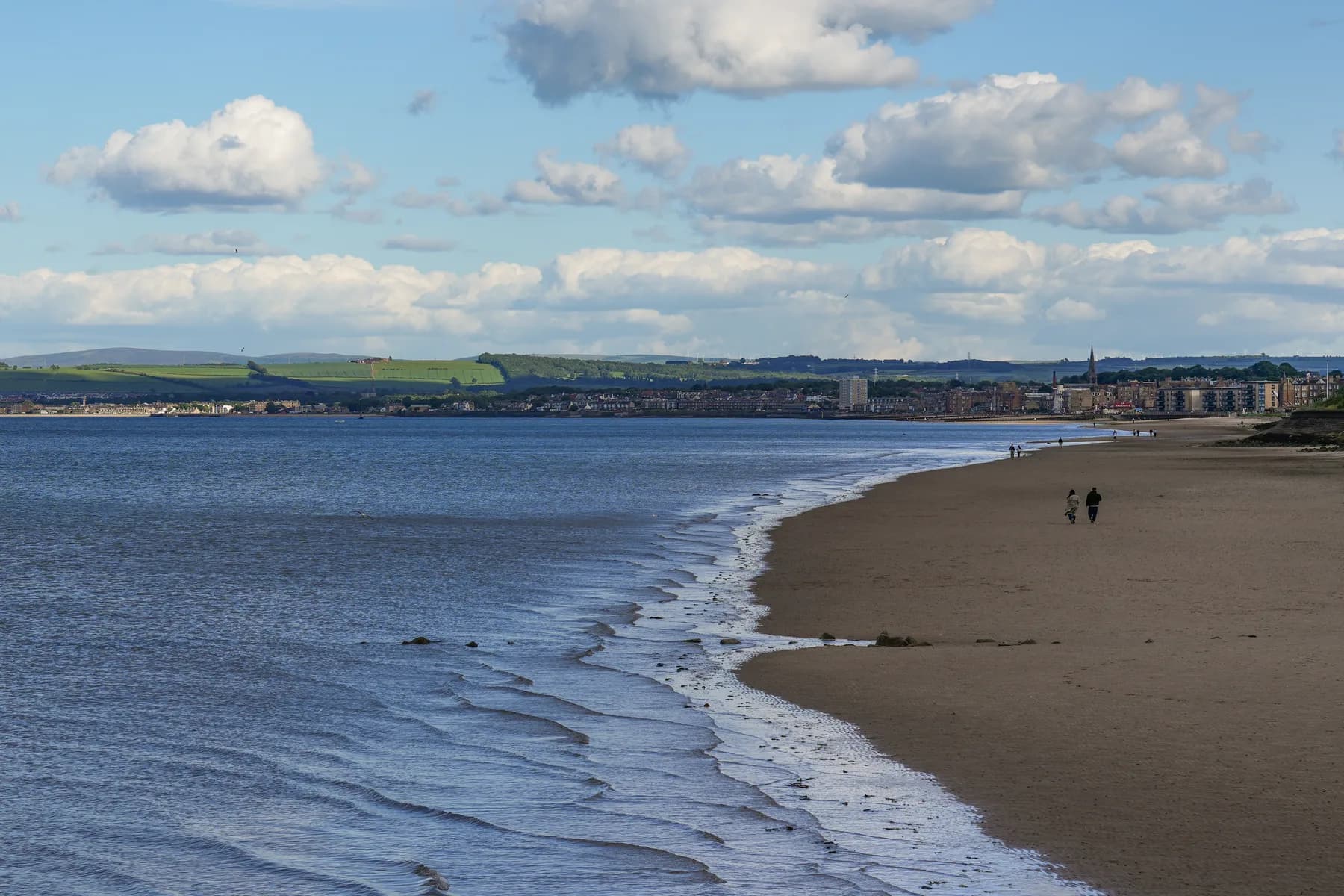 Portobello Beach sits on the coast of Scotland outside of Edinburgh. The water is a designated bathing water, and is managed by the Scottish Environmental Protection Agency.